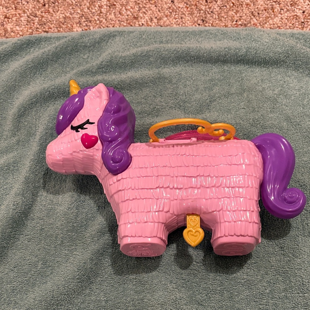 Polly Pocket Unicorn Party Playset as is